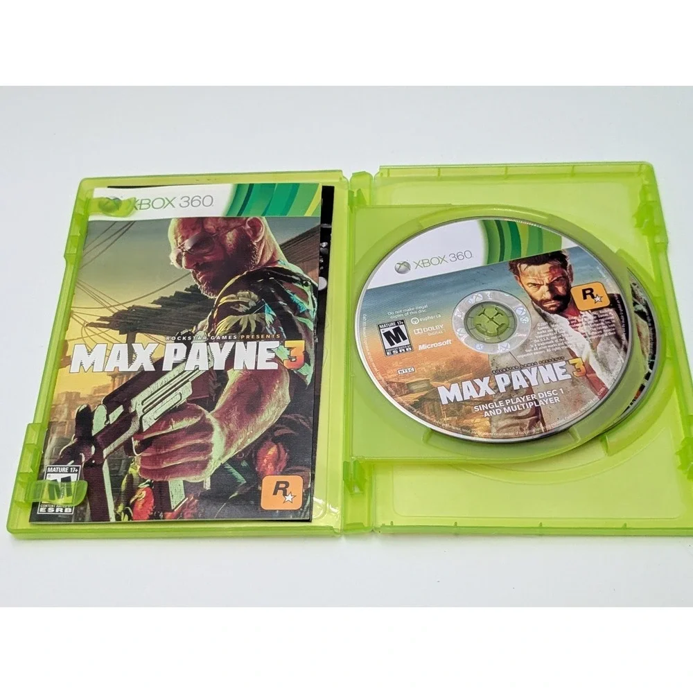 Max Payne 3 (Xbox 360) Tested & Complete With Manual & Insert CIB Clean Copy